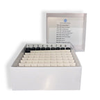 Muscle Energy Testing Kit, open box: an earlier kit whose vial list differs from the current V2 inside labels