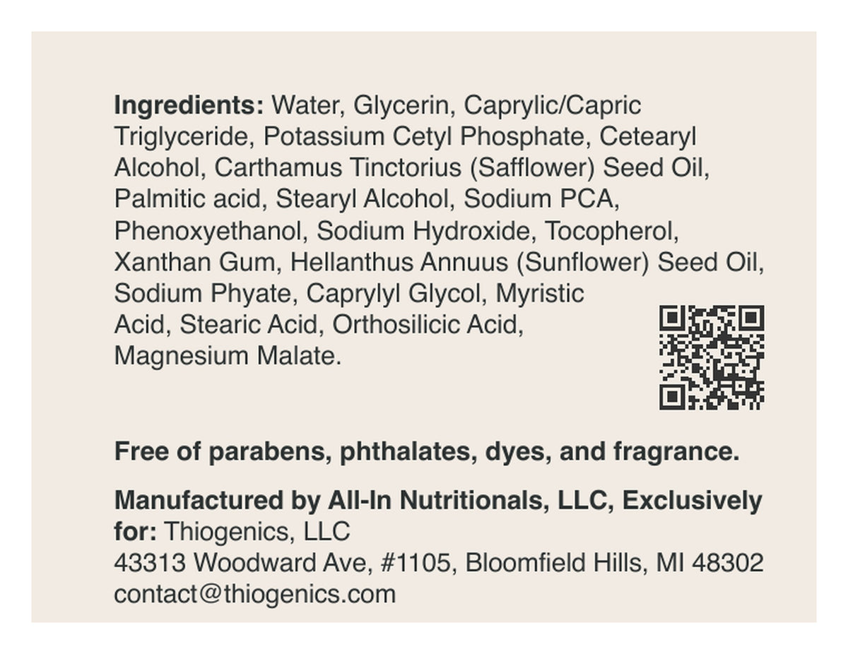 Alumin+Aid Lotion label: Ingredients