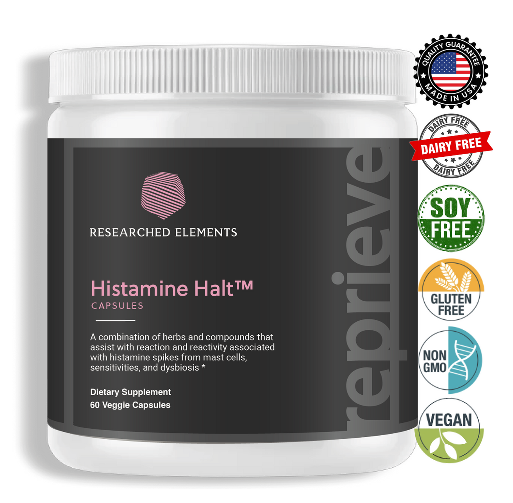 Histamine Halt Powder or Capsules | Researched Elements