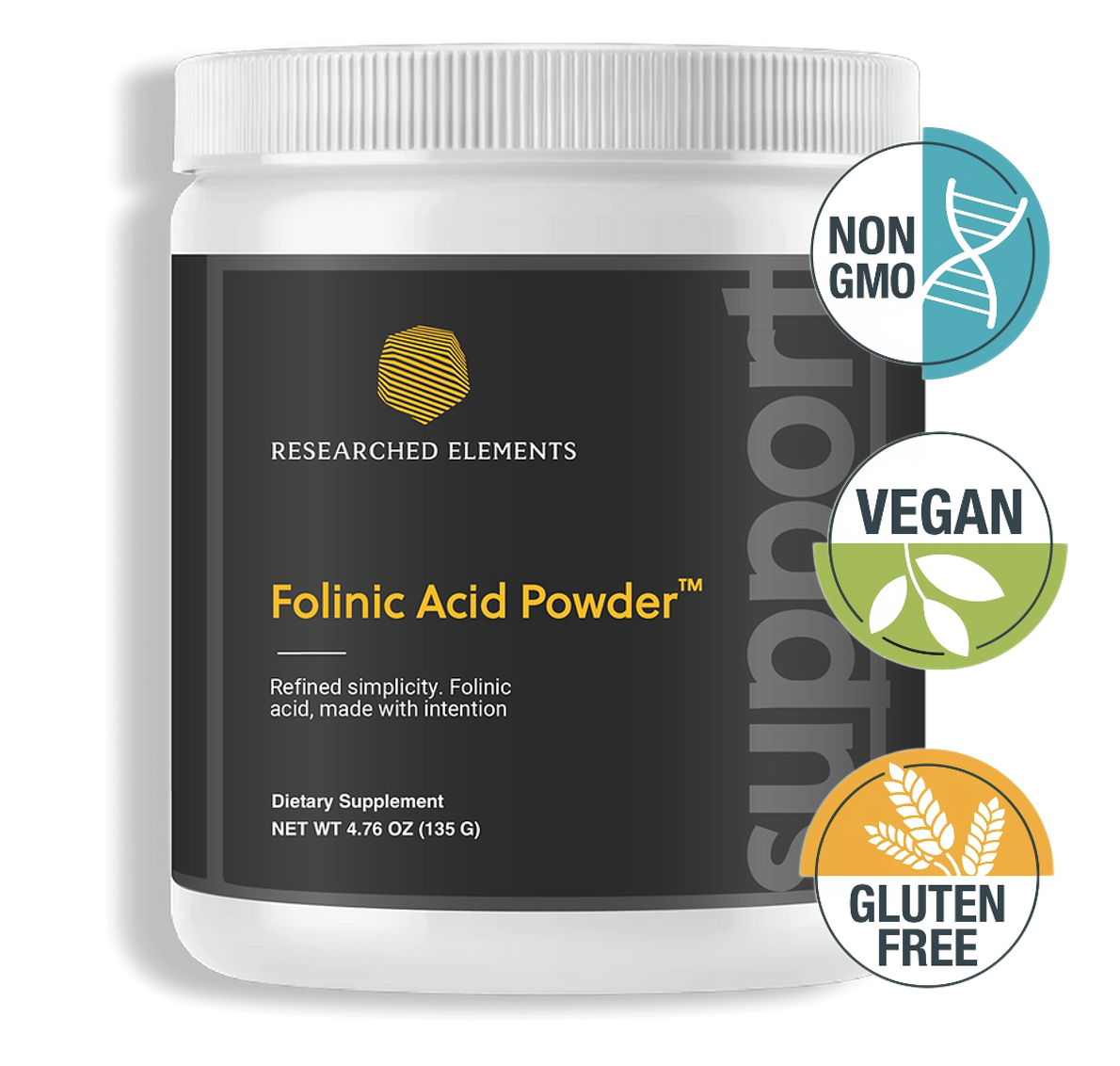 Folinic Acid Powder | Researched Elements, earlier image
