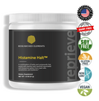 Histamine Halt powder jar, earlier label