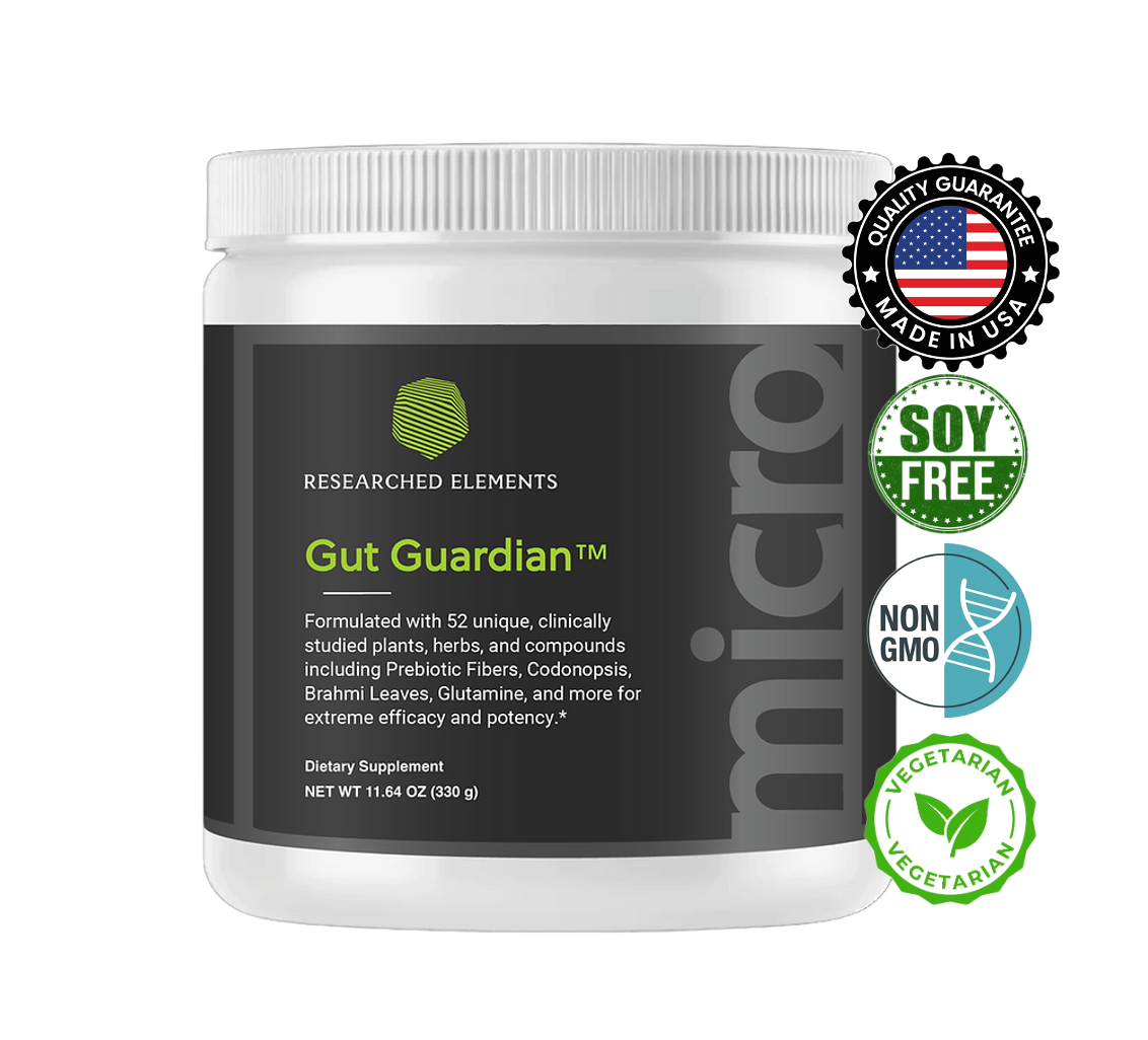 Gut Guardian Capsules - Capsules | Researched Elements, earlier image