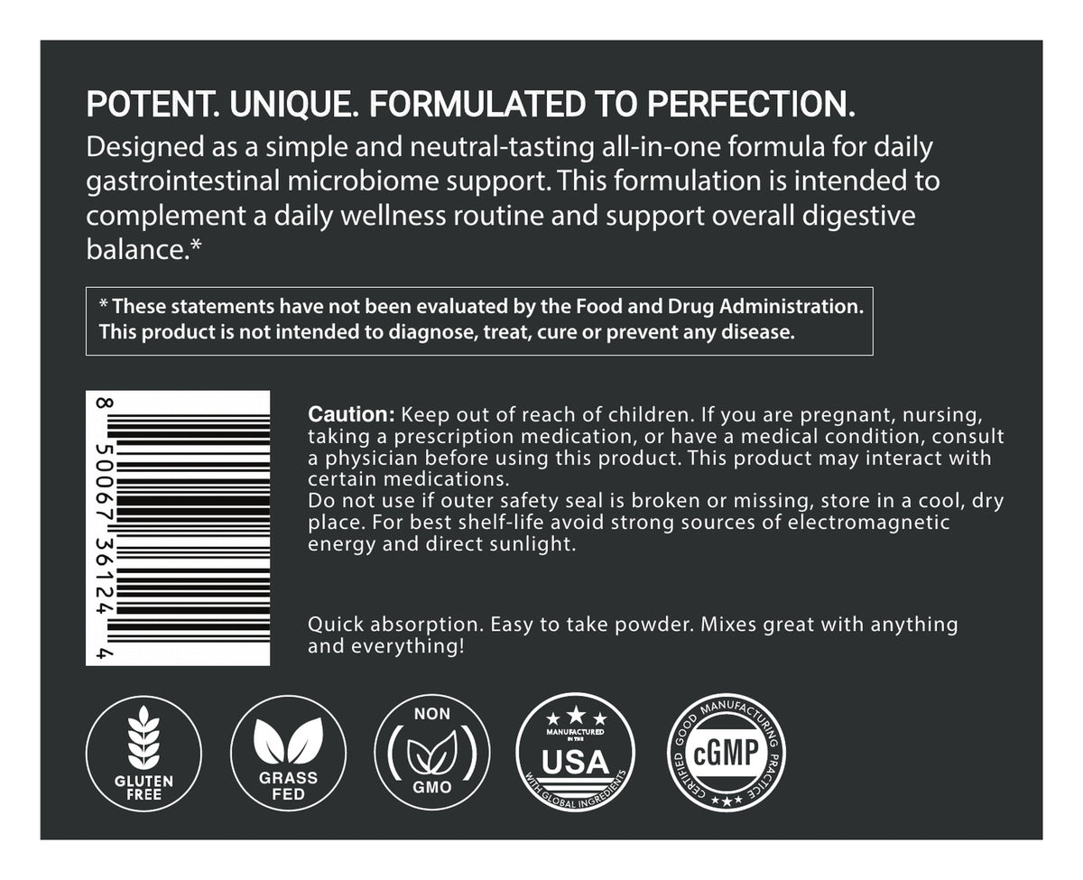 BifidoFusion label: about and caution