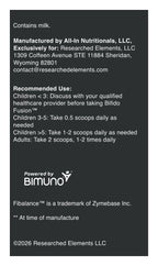 BifidoFusion label: directions and manufacturer