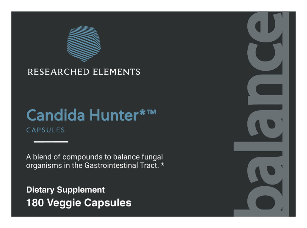 Candida Hunter capsules label: Front