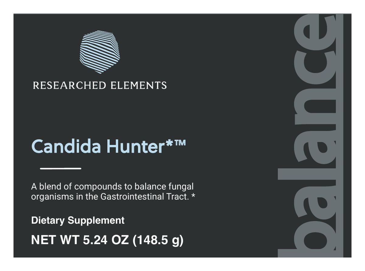 Candida Hunter powder label: Front