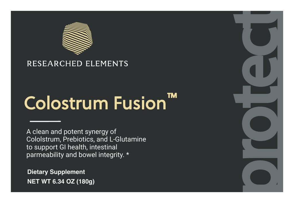 Colostrum Fusion Powder (Grass Fed) label: Front panel