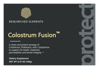 Colostrum Fusion Powder (Grass Fed) label: Front panel