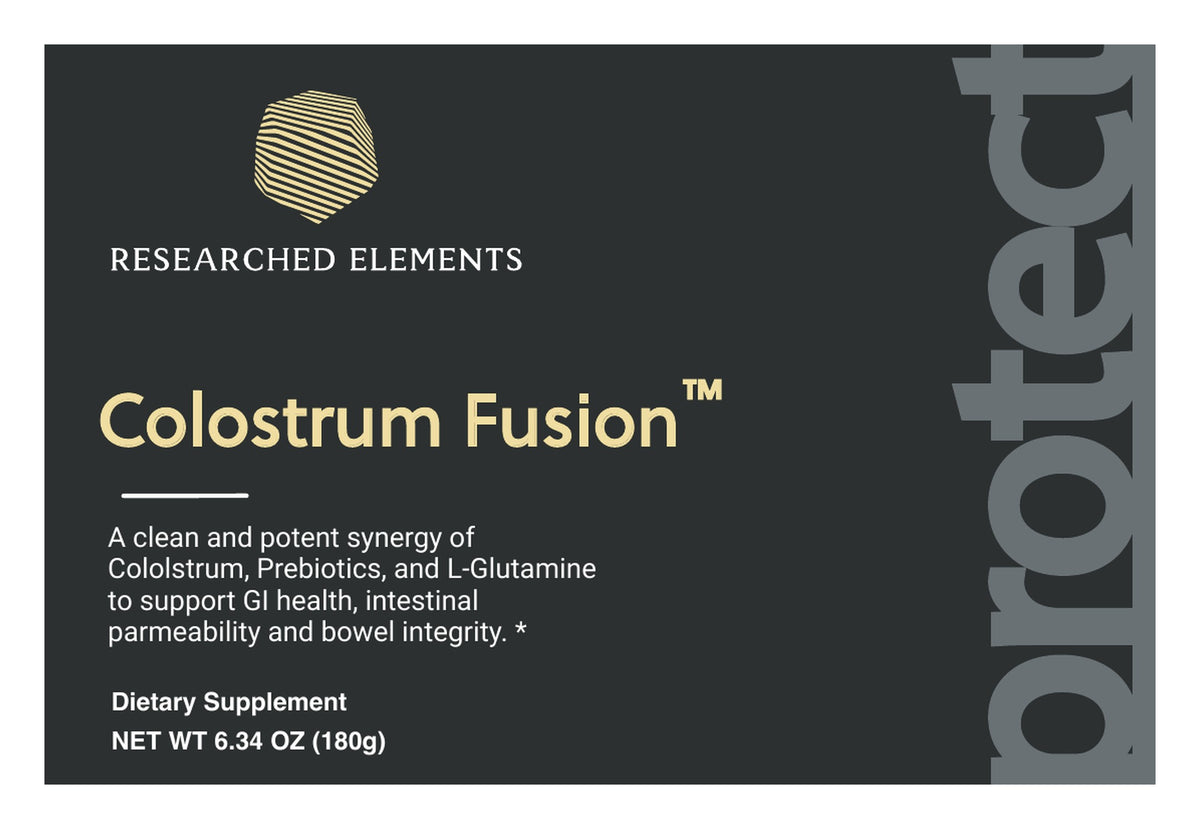 Colostrum Fusion Powder (Grass Fed) label: Front panel