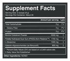 Colostrum Fusion Powder (Grass Fed) label: Supplement Facts