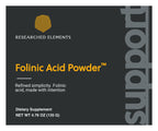 Folinic Acid Powder label: front