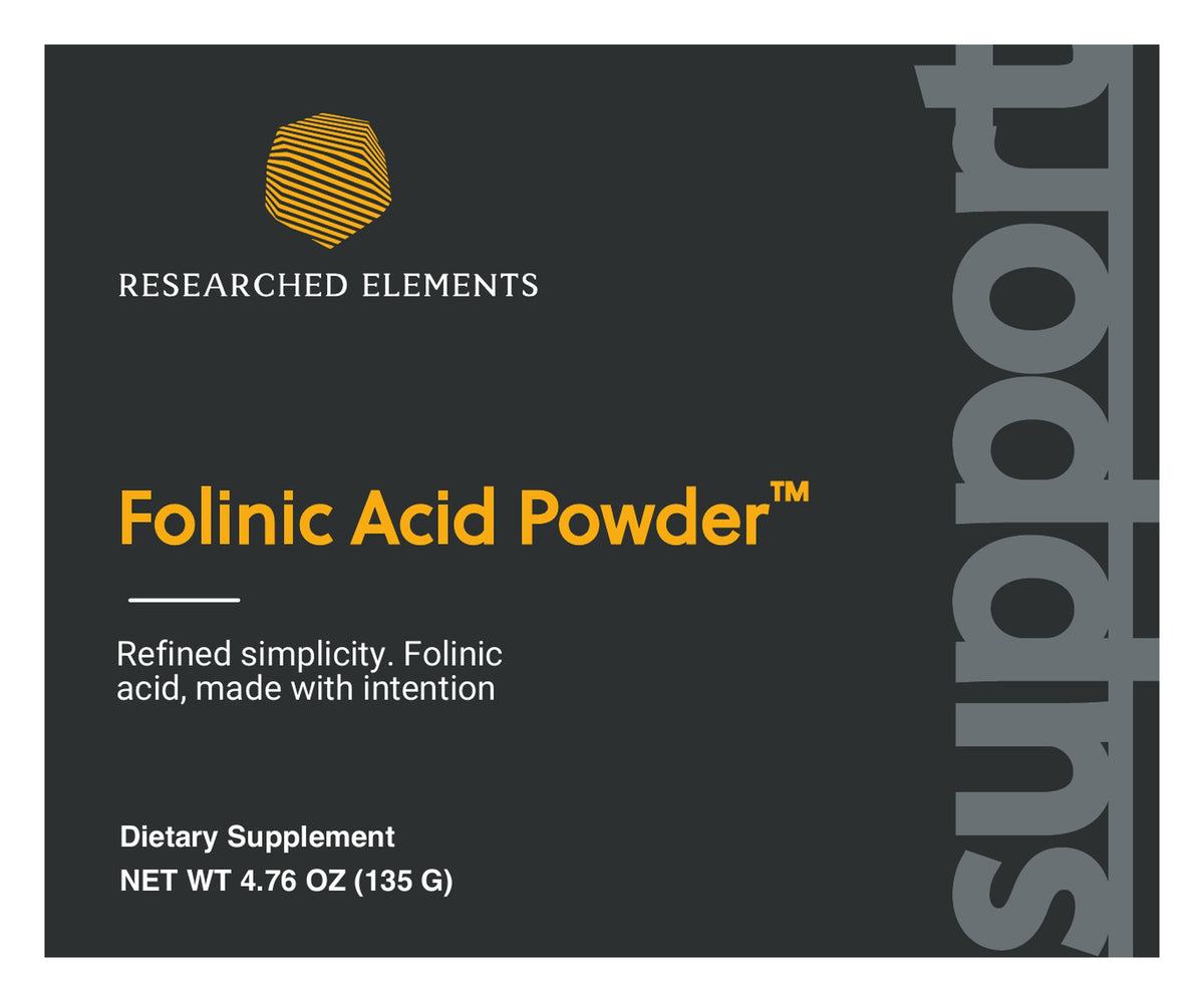 Folinic Acid Powder label: front