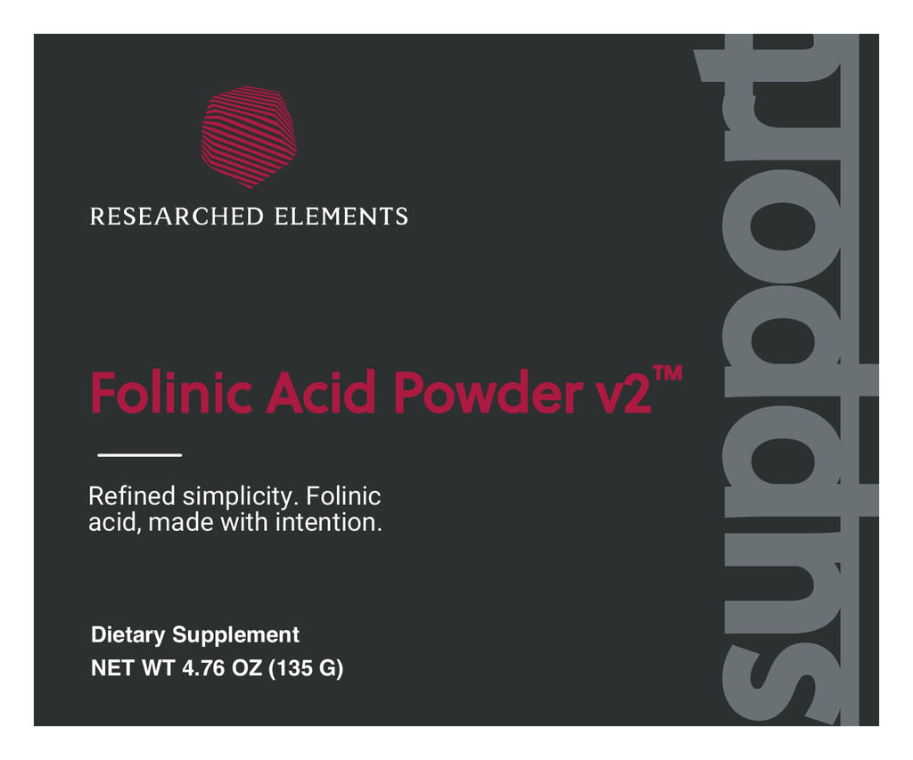 Folinic Acid Powder v2 label: front