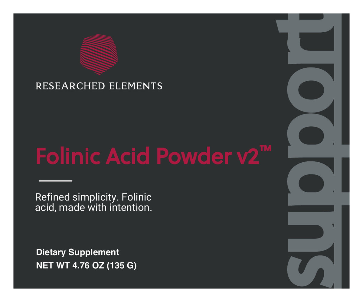 Folinic Acid Powder v2 label: front