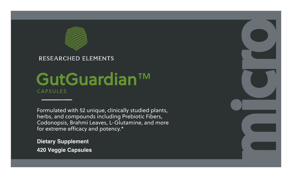 Gut Guardian capsules label: front