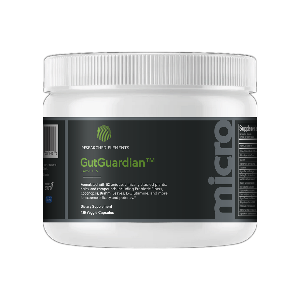 Gut Guardian capsules jar, earlier image