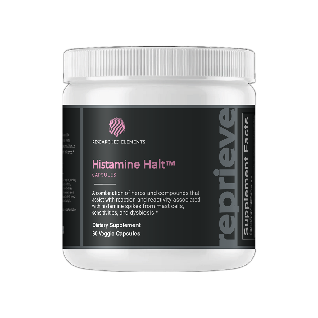 Histamine Halt capsules jar