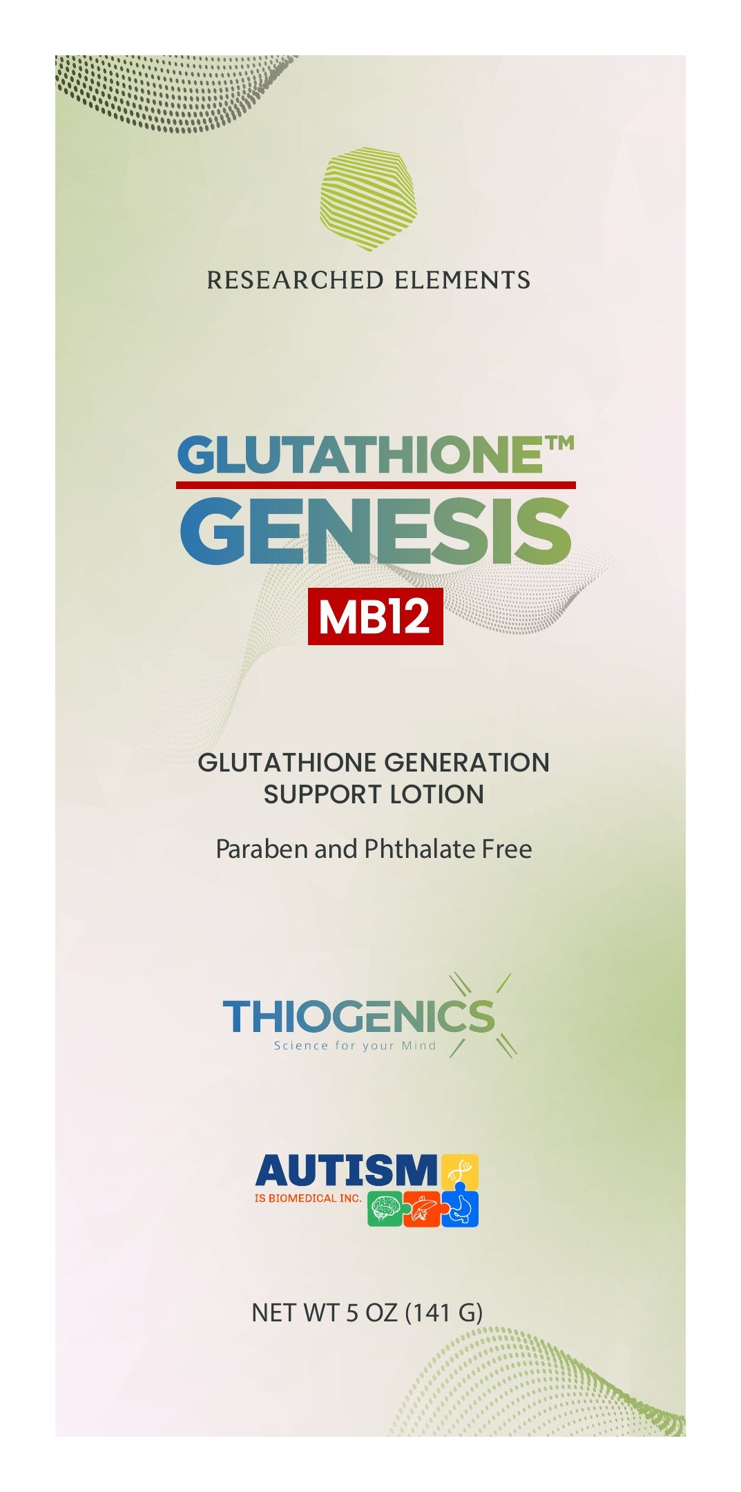 MB12 Glutathione Genesis label: Front