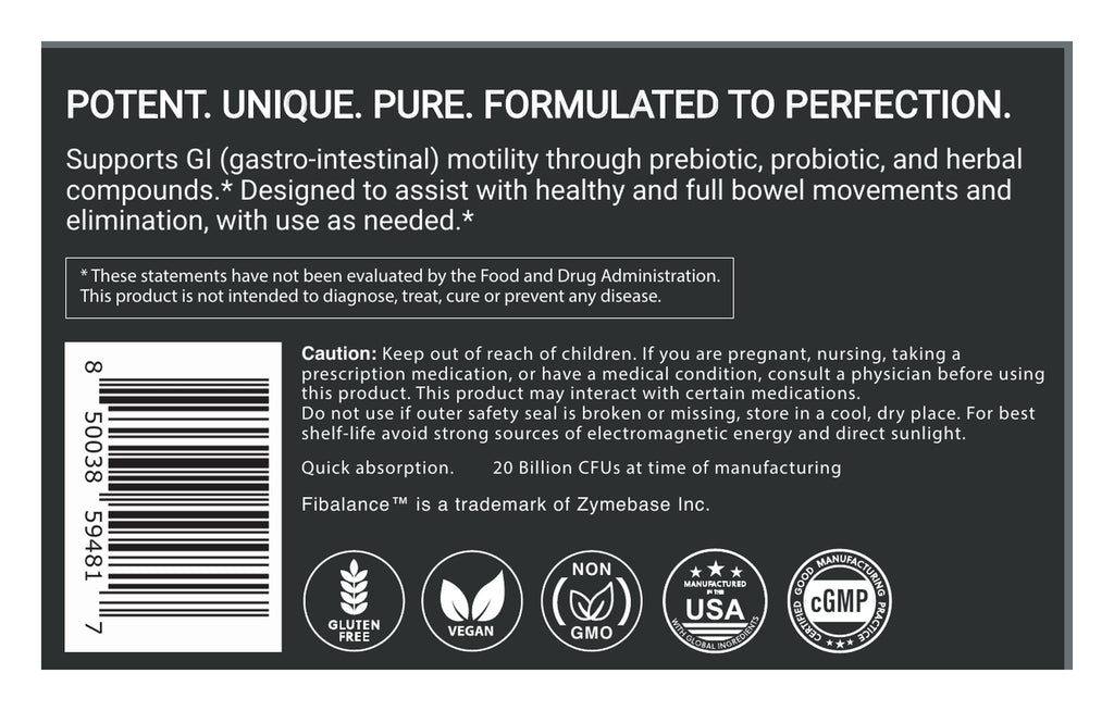 Mega Motility capsules label: About, cautions and certifications