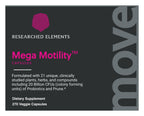 Mega Motility capsules label: Front