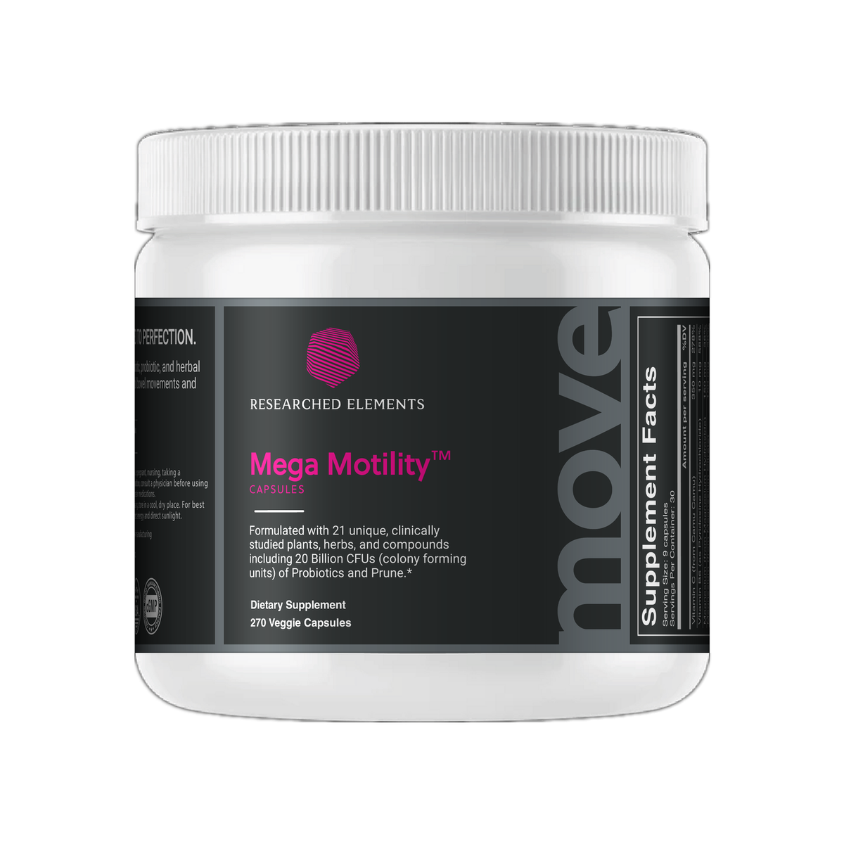 Mega Motility capsules jar