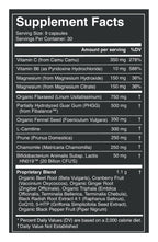 Mega Motility capsules label: Supplement Facts