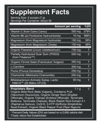 Mega Motility powder label: Supplement Facts