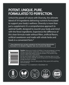 Microbiome Diversity mixed berry flavored label: About
