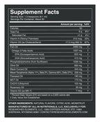 Mito Mind label: Supplement Facts