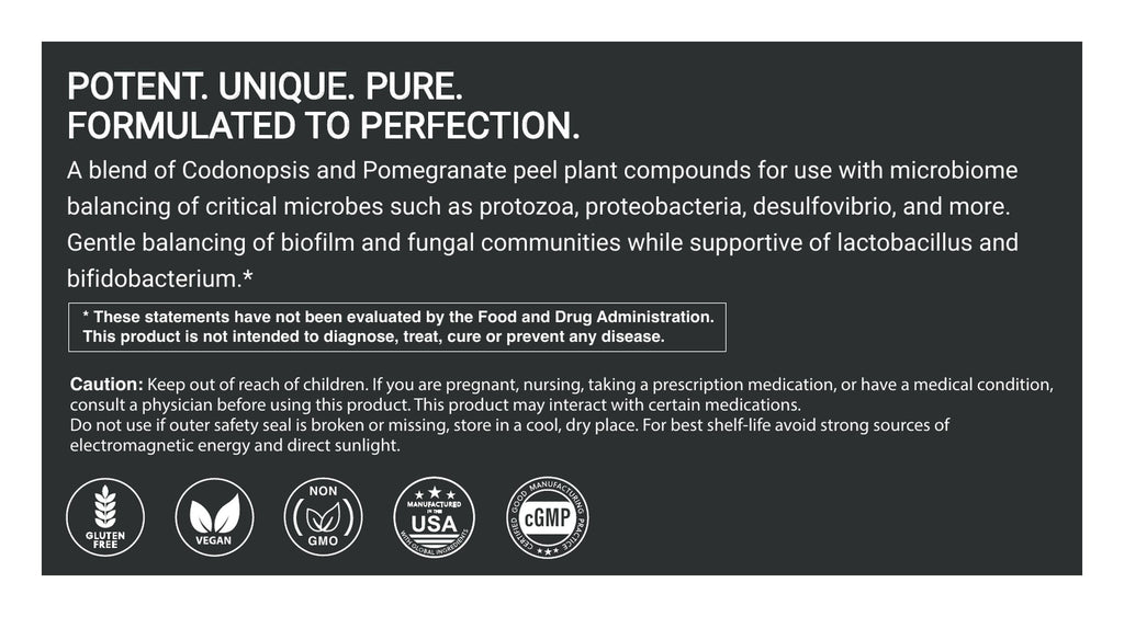 Pomegranate Peel & Codonopsis label: About, caution and certifications
