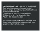 Pomegranate Peel & Codonopsis label: Directions and recommended use