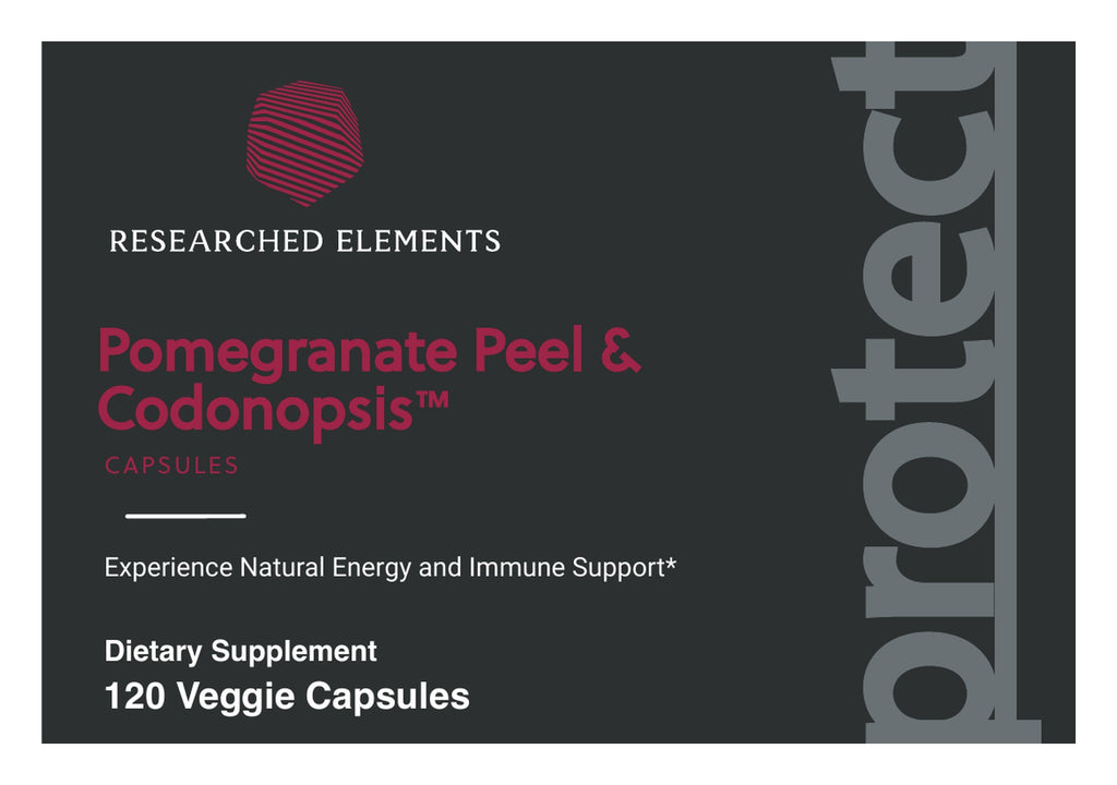 Pomegranate Peel & Codonopsis label: Front panel