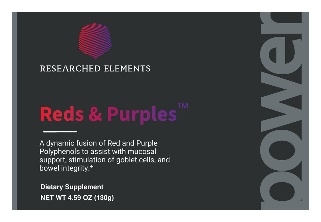 Reds & Purples Powder label: Front panel