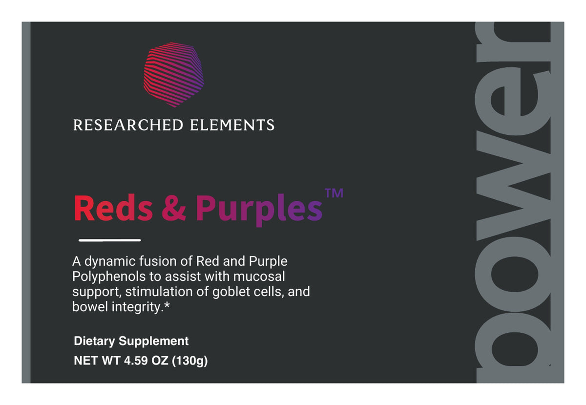Reds & Purples Powder label: Front panel
