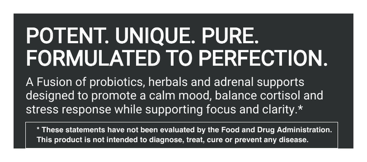 Serene Calm capsules label: About