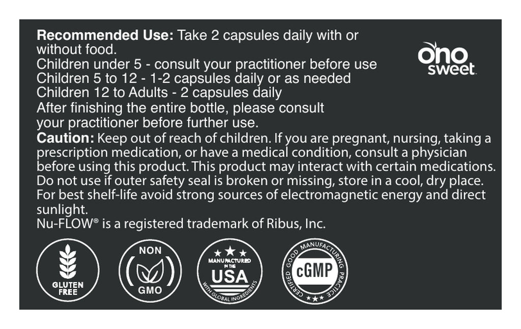 Serene Calm capsules label: Directions and warnings