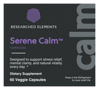 Serene Calm capsules label: Front
