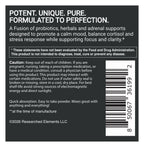 Serene Calm coco powder label: About