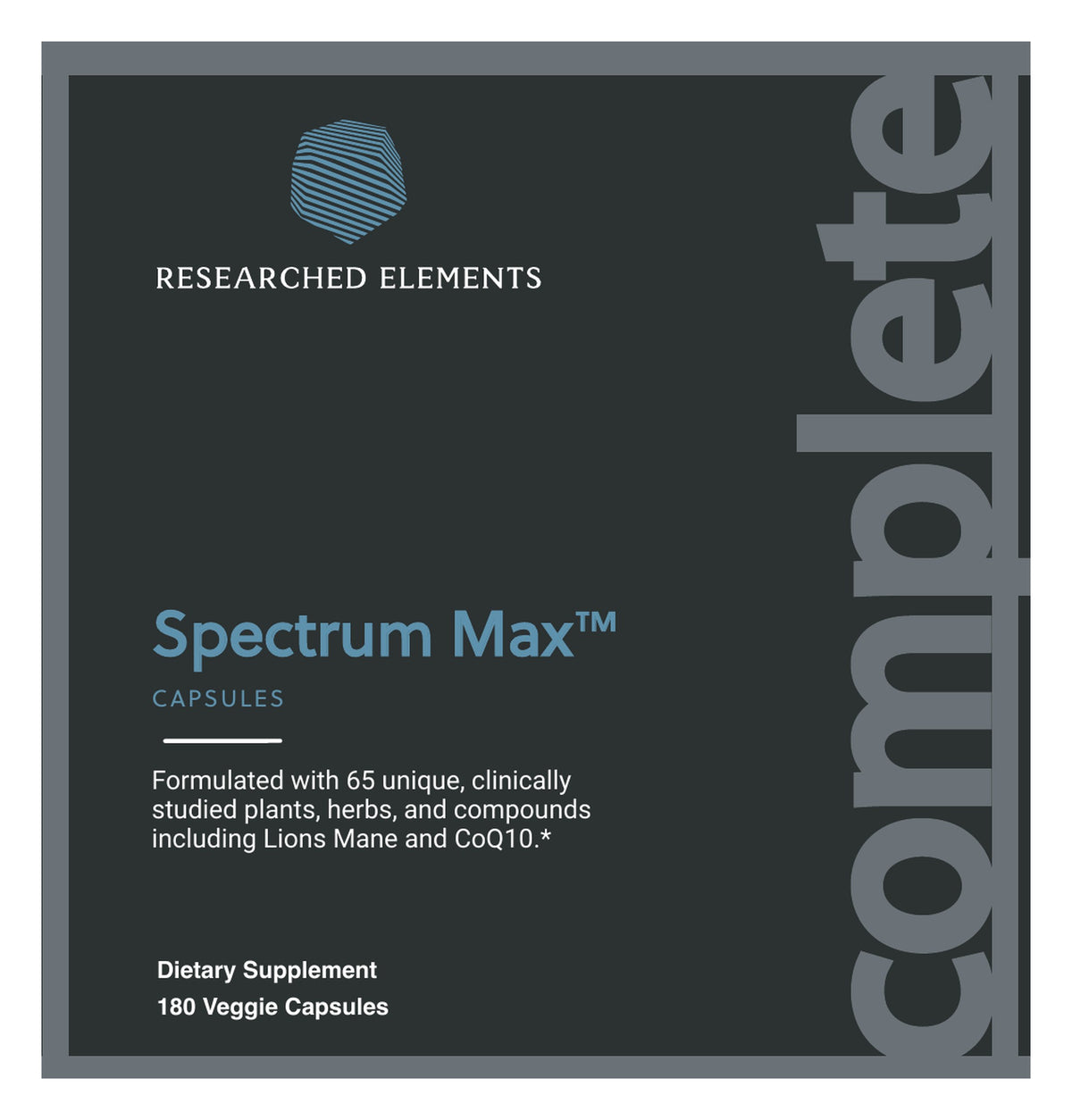 Spectrum Max capsules label: front